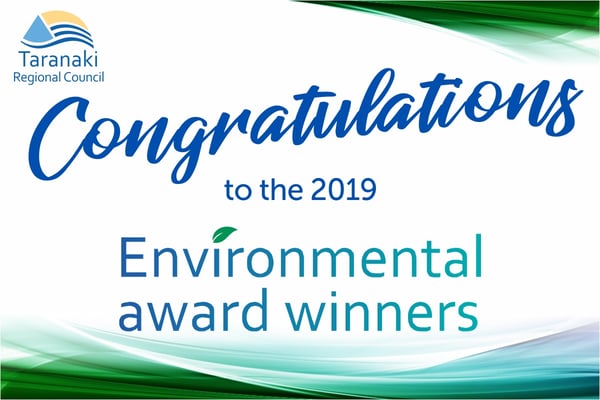 Taranaki Regional Council Environmental Award Winners